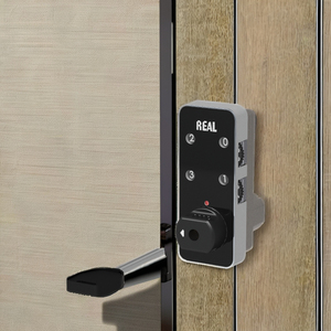 REAL RL9046B Keyless <b>Cabinet</b> Door <b>Lock</b> with 4-Digit Code <b>for</b> Hotel Spa Gym and Office Storage - Product Image 1