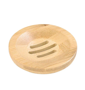 Wood <b>Soap</b> Holder Round Shape Wholesale Private Label Hot Selling Drain Design Best Quality Wood <b>Soap</b> Holder - Product Image 1