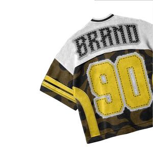 เสื้อยืดกีฬาแบบสั่งทำได้ ยืดหยุ่น ระบายอากาศได้ดี เสื้อยืดผู้ชายแบบ unisex ราคาถูก แขนสั้น ทรงโอเวอร์ไซส์ พิมพ์ลาย - Product Image 3