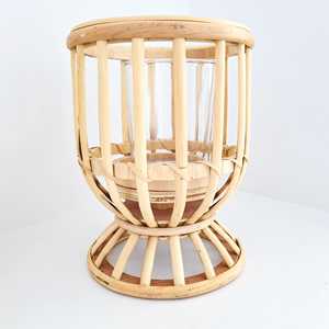 Pas cher prix verre titulaires lumière de thé bougie votive titulaire rotin suspendus lanternes à la main pour la décoration de jardin - Product Image 5