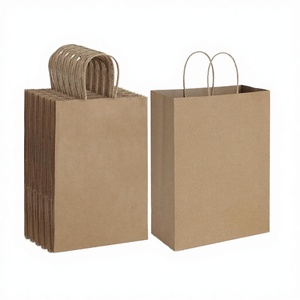 Sacs de courses en papier kraft écologiques en gros, imperméables et résistants, pour l'emballage de détail et la promotion - Product Image 5