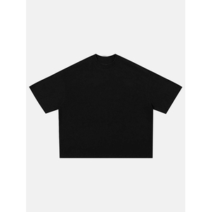 T-shirt Streetwear Personnalisé Coupe Boxy 240 GSM Coton Lourd Épaules Tombantes Coupe Oversize Courte pour Homme - Product Image 2