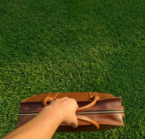 Pure Genuine Leather Waterproof Casual Zipper Foldable Lightweight Eco-Friendly Large Capacity <b>20L</b> Unisex Travel <b>Bags</b> Durable - Product Image 2