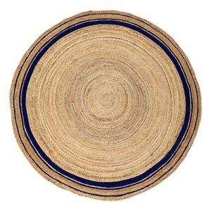 NYKO MART JR-04F Handwoven 100% Organic Jute Bohemian Area <b>Rug</b> 2x3-6 Ft <b>Natural</b> <b>Fiber</b> Eco-Friendly Non-Slip Low Pile <b>Rug</b> - Product Image 6