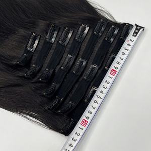 Premium <b>Seamless</b> Clip In Raw Vietnamese Human <b>Hair</b> <b>Extensions</b> Natural <b>Hair</b> Clip ins Wholesale Supply - Product Image 4