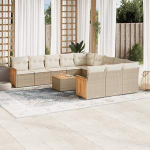 Conjunto de Sofás de Jardín Color Beige - Product Image 1