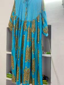 Vestido Midi con Estampado de Rayas Azules para Mujer, Cuello Profundo con Lazos, Estilo Bohemio, Ropa Casual de Verano - Product Image 5