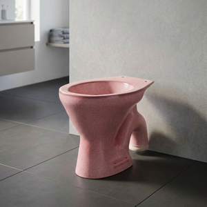 Ensemble de toilettes de luxe EWC de style européen en céramique verte, à poser au sol, avec chasse d'eau cyclonique à double débit et finition diamant - Product Image 4
