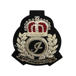 Insignias de Solapa Personalizadas para Oficiales, Bordadas, Sin Níquel, de Fieltro No Tejido, con Patrón de Estrella, Decoraciones de Rango para Uniformes, Material de Tela - Product Image 6