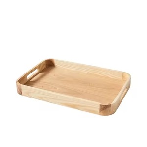 Nuevas Bandejas de Madera Biodegradables con Acabado No Tóxico, Hechas a Mano con Madera de Acacia y Mango, Ecológicas, Duraderas, para Servir Alimentos y Pasteles, Modernas - Product Image 3