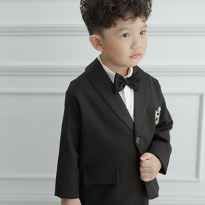 Chaleco, chaleco, conjunto de ropa para bebés, 2 piezas, sin camisa, manga larga, tela Kaki negra, transpirable, estilo chino, para niños pequeños - Product Image 3