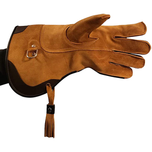 Nouveauté : Gants en cuir personnalisés avec logo d'aigle, taille unique, durables, pour toutes les saisons, utilisation équestre en plein air, sécurité - Product Image 4