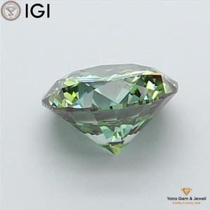 Diamante Cultivado en Laboratorio CVD de 3.01 Quilates, Color Verde Intenso, Claridad VS1, con Certificado IGI, Forma Redonda de 9.19 mm para Alta Joyería - Product Image 5