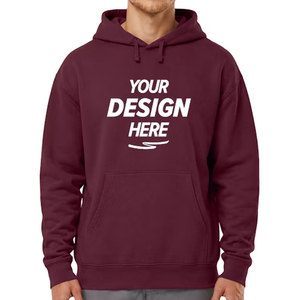 Sweat à capuche oversize en molleton pour homme, en coton épais, style streetwear, avec impression de logo personnalisée, vente en gros - Product Image 3