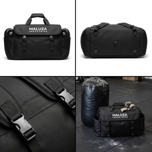 MALUZA INDUSTRIES High Density Nylon 30-40L Athletic Gear Bag Custom Logo Team Sport Tournament Equipment Duffel <b>Holdall</b> Strap - Product Image 4