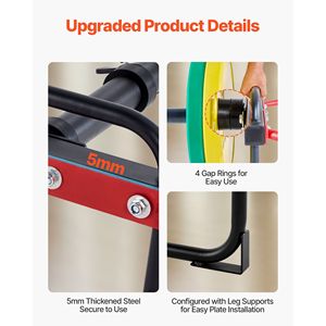 Barres de musculation de 2 pouces, capacité 500 LBS, équipement d'entraînement de force pour la musculation à domicile, barre trapèze, barre hexagonale, série de barres de musculation - Product Image 4