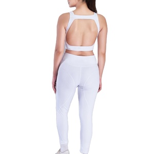 Ensemble de sport 2 pièces pour femme : soutien-gorge de sport et short, uni, manches courtes, sans couture, anti-boulochage, tenue de gym 2026 - Product Image 5