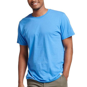 เสื้อยืดคอกลมแขนสั้นผู้ชาย ผ้าฝ้ายแท้ สีแดงเลือดหมู ราคาส่ง - Product Image 6