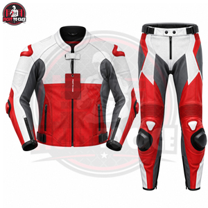 Équipement de moto de qualité supérieure en deux pièces, protection intégrale du corps, vêtements de course en cuir de vachette avec logo personnalisé - Product Image 3