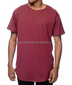 Camiseta ligera de alta calidad para hombre, camisas informales para adultos, Jersey de gran tamaño de Color liso, calle principal en blanco, teñido liso - Product Image 3