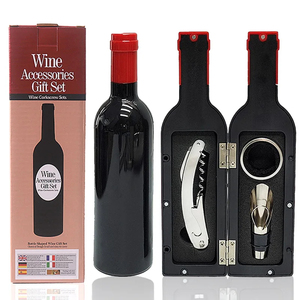 Ensemble d'ouvre-bouteilles à vin multifonctionnel, coffret de bar, support en forme de bouteille, ouvre-bouteille cadeau, accessoires de bar - Product Image 1