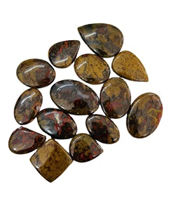 AAA Grade 100% Natural Seam Agate Cabochon <b>Loose</b> Quartz <b>Moissanite</b> Gemstones Available in Mix Shapes Sizes OEM Designer Options - Product Image 2