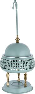 Luxury Round Hanging Chafing Dish <b>Silver</b> <b>Wire</b> Mesh Basket Stand Stainless Steel Soup Warmer with High Arch Hook Single Unit - Product Image 1