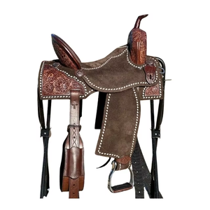 Design étonnant et qualité supérieure Selle en cuir d'Argentine Look de luxe Europe et USA Western Horse Barrel Racing d'usine - Product Image 3