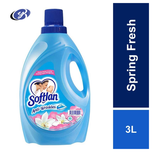 Adoucissant concentré anti-rides SOFTLAN 3L SPRING FRESH de qualité supérieure, liquide assouplissant et détergent pour le linge - Product Image 2