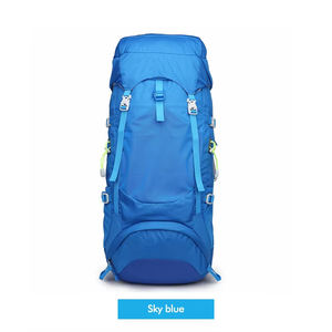 Emerald Green Hiking <b>Backpack</b> Water Resistant Internal Frame Rucksack Padded Hip Belt Mountain Climbing Travel Bag - Product Image 5