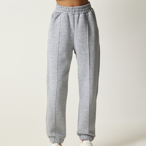 <b>Women</b> Gray Hooded Sweatshirt <b>Jogger</b> Pants Two Piece Eco-Friendly 100% Cotton Tracksuit Set Casual Lounge Wear Matching Outfit - Product Image 6