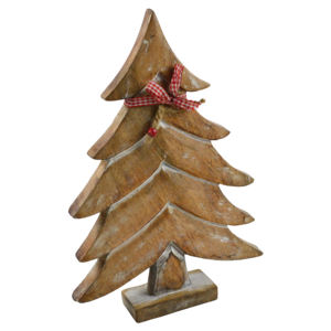 Sculpture d'arbre en bois moderne et créative, finition naturelle, design d'intérieur, accessoires de table de Noël, ornements, prix en gros - Product Image 3