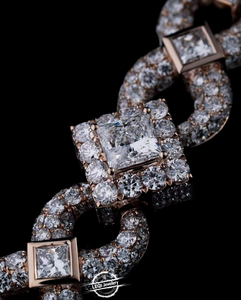 Chaîne cubaine unisexe en moissanite diamantée, idéale pour les défilés de mode, les fêtes et les événements spéciaux, disponible à prix abordable – Offre exceptionnelle - Product Image 5