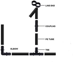 Conector de Unión para Tubería de Riego por Goteo de Alta Resistencia de 16 mm/20 mm para Sistema de Riego Agrícola con Conexión Segura para Tubería de PE - Product Image 2