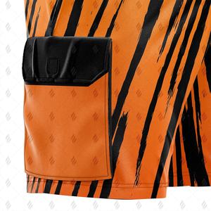 Shorts cargo en toile pour homme, personnalisés OEM, tissu en coton et polyester, taille élastique, séchage rapide, respirant, pour une liberté de mouvement optimale - Product Image 6