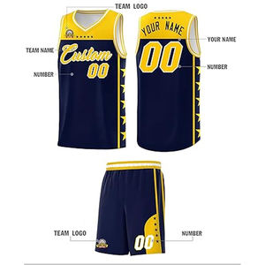 Shorts de basket-ball personnalisés, logo de l'équipe, nom, numéro, école, collège, vêtements de sport, 100% polyester, taille élastique - Product Image 2