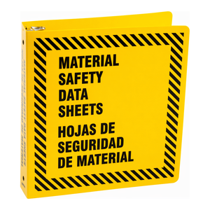 Bilingual Yellow Plastic <b>Ring</b> <b>Binder</b> for Laboratory Documents A4 Size - Product Image 1