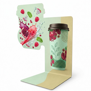 Custom <b>Printed</b> Cup Display Stand Iced <b>Coffee</b> Sleeve Holder Portable Drink Cup Holder for <b>Coffee</b> Shop Home Travel - Product Image 1