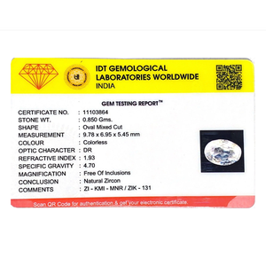 Oval Cut 4.25 Carat Premium White Zircon Loose Gemstone Lab Created Synthetic for Fine Jewelry - Product Image 4