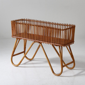 Wooden plant stand top quality decorative natural rattan planter stands greenery <b>pot</b> <b>holder</b> racks - Product Image 2