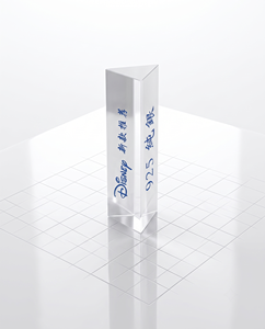 Elegant Acrylic Plastic Triangle <b>Name</b> <b>Plate</b> Block Stylish Desk/Office Display Custom Logo Durable Eco-friendly for - Product Image 2