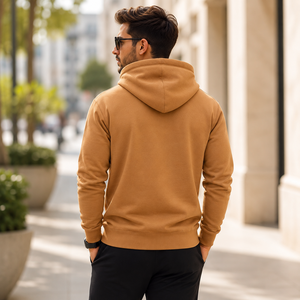 Sweat-shirts unisexes surdimensionnés en coton 450 g/m², style streetwear, décontractés, personnalisables, avec poche, écologiques, respirants, pour l'hiver - Product Image 2