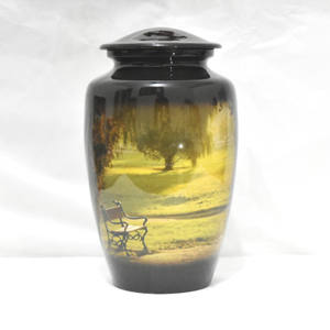 Urna de cremación de aluminio personalizada de alta calidad para cenizas humanas, venta al por mayor, urnas conmemorativas humanas y adultas para cenizas de la India - Product Image 1