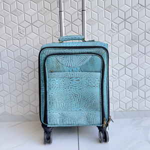 Maletas de Diseño en Cuero Genuino, Nuevas, Multiusos, Hechas a Mano, con Ruedas, Unisex, Tamaño Grande, Diseño Único - Product Image 1