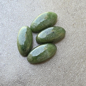 Jade Nefrita Natural AAA+ Grande Ovalado Cabujón Plano Calibrado Piedra Suelta Verde Gema Certificada por Terceros Joyería - Product Image 2
