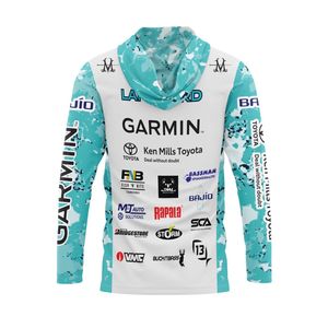 Custom Logo <b>Fish</b> Mouth Hoodie Quick Dry Upf 50 Long Sleeve <b>Shirt</b> With Hood Protection Breathable Printed Fishing Clothes - Product Image 4