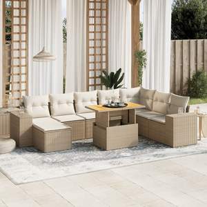 Ensemble de canapés de jardin beige - Product Image 1