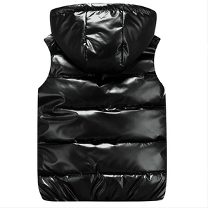 Chaleco Acolchado Brillante para Hombre, Ropa de Abrigo de Invierno, Cálido, Acolchado, Informal, Grueso, Aislado, Sin Mangas - Product Image 2