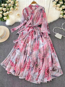 Vêtements élégants pour femmes en gros, robes décontractées d'été pour femmes, robes imprimées, vêtements pour femmes de style hawaïen - Product Image 3
