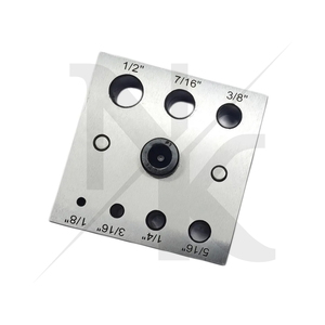 Cortador de Discos de Precisión, Forma Redonda, con 7 Punzones de Tamaño 1/8" - 1/2", para Joyería, Acero Inoxidable, Diferentes Formas - Product Image 4